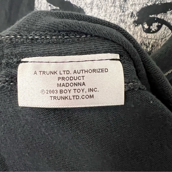 Trunk LTD Madonna Who’s that Girl 1987 World Tour tee shirt size 2 burnout black - Picture 9 of 11